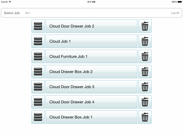 Thermwood CNC Mobile App - Cloud Jobs